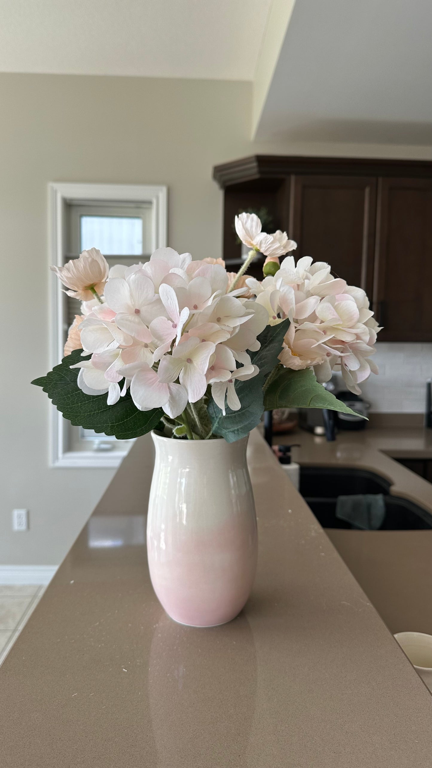 Large Ombre Pink Vase