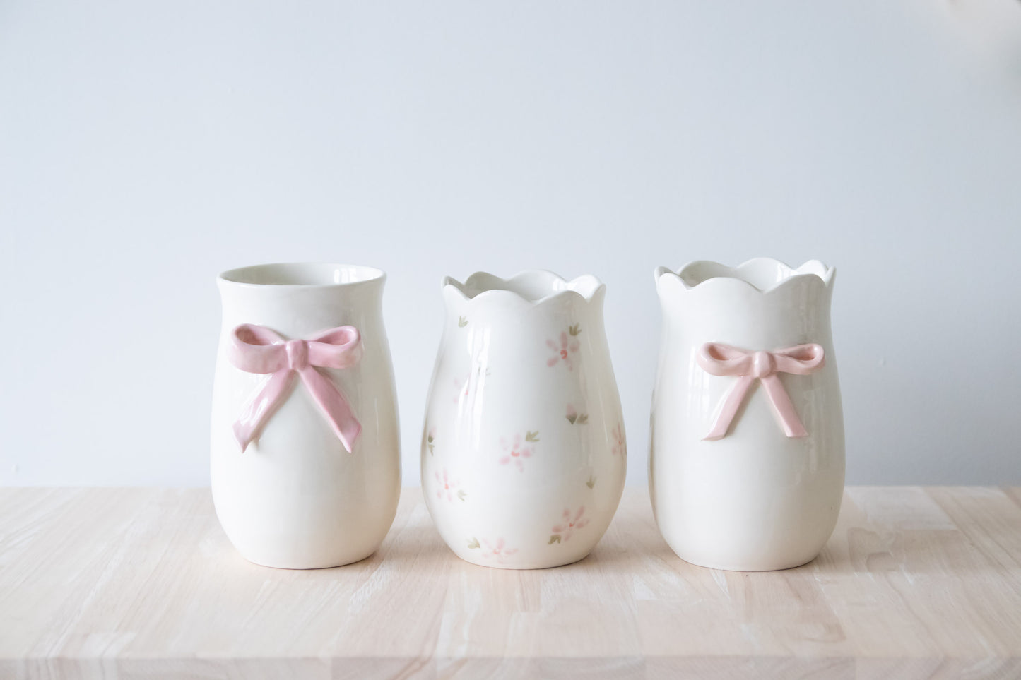 Pink Bow Vase 2