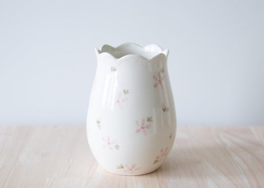 Watercolour Floral Vase