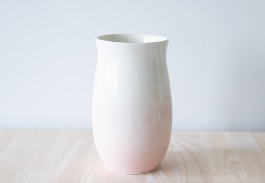 Large Ombre Pink Vase