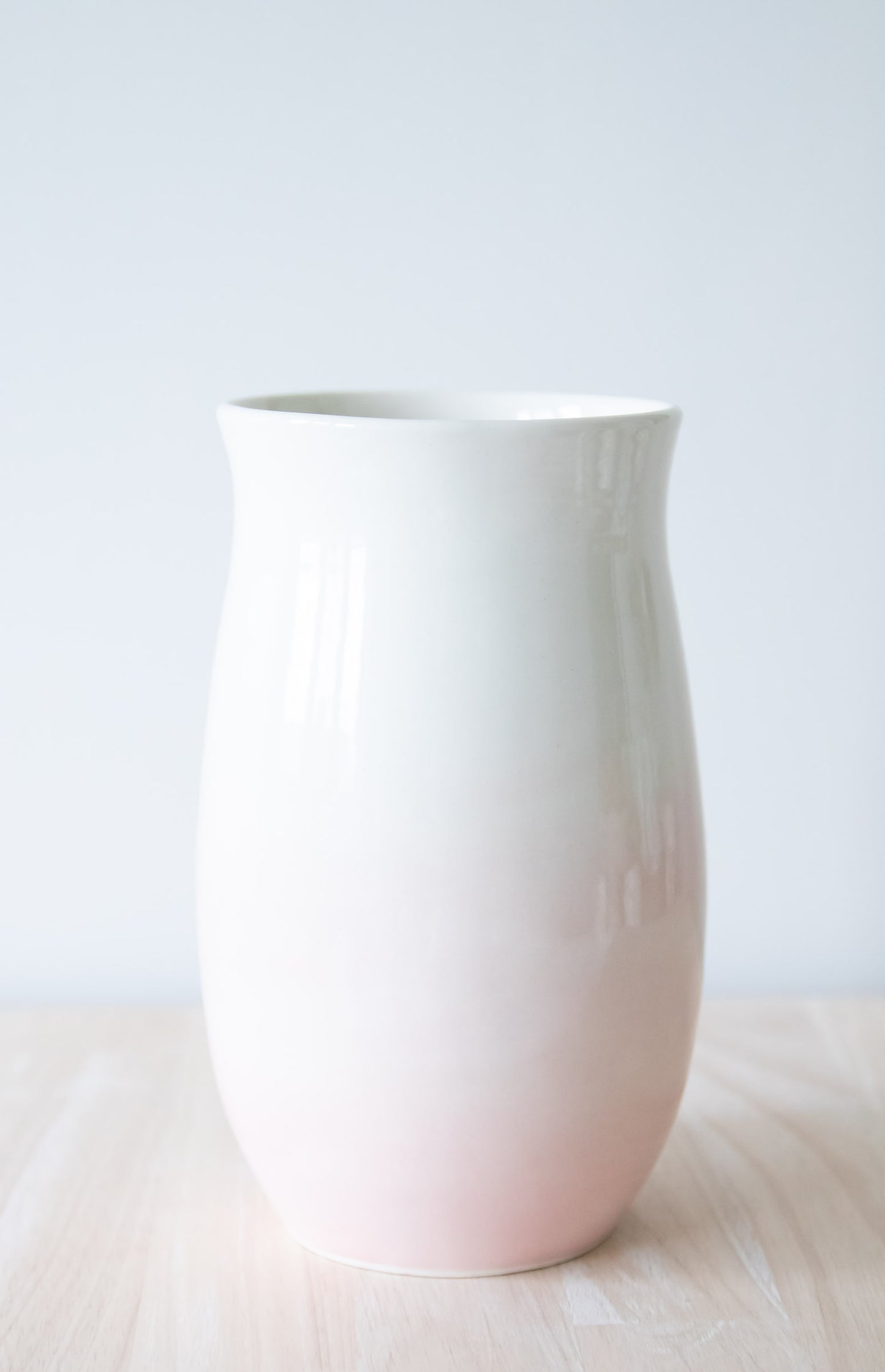 Large Ombre Pink Vase