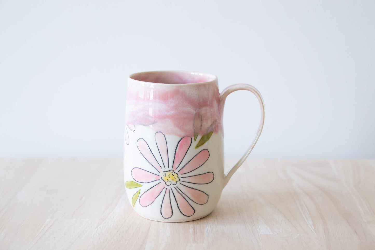 Pink Flower Power Mug