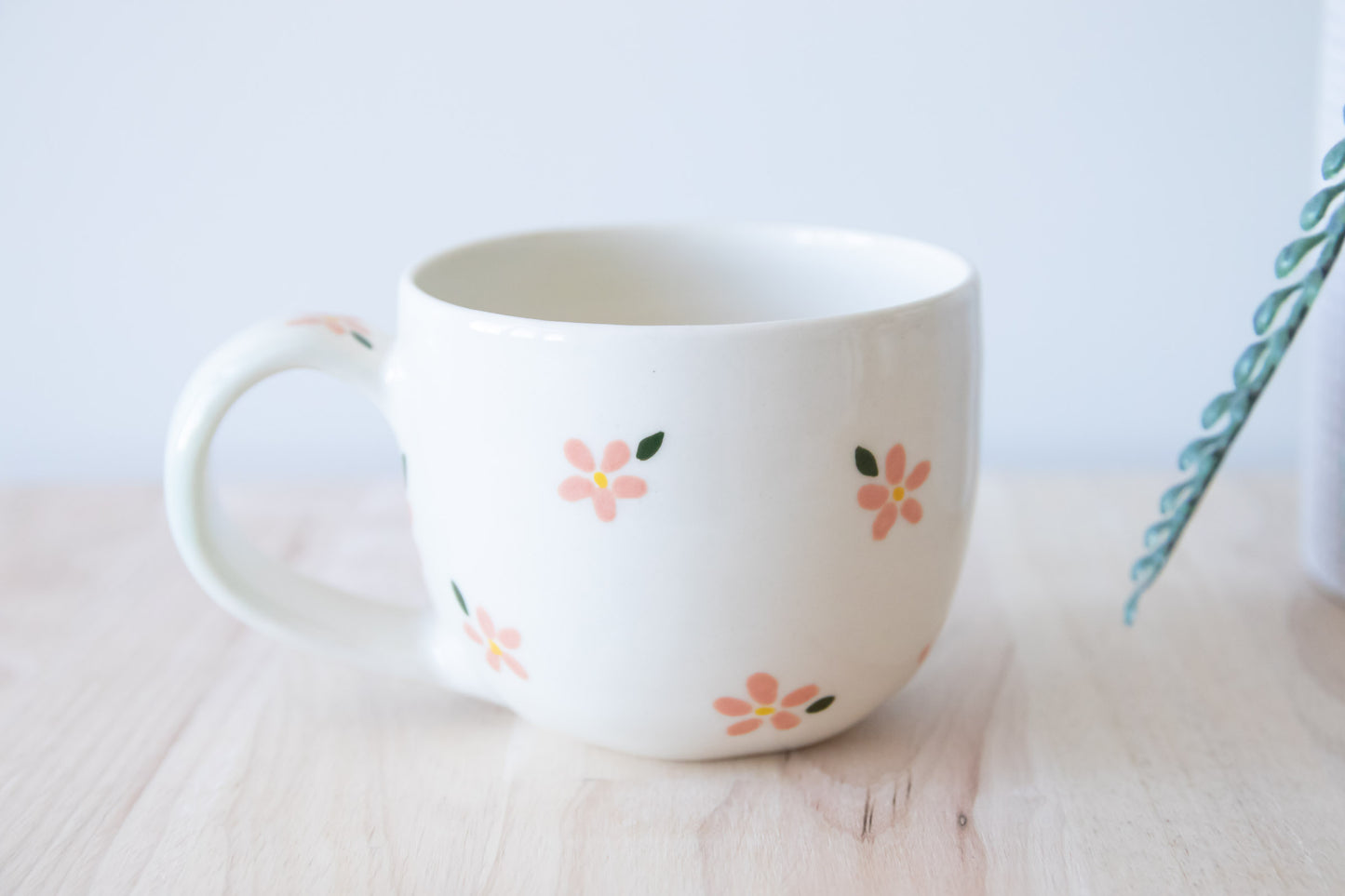 Coral Flower Mug